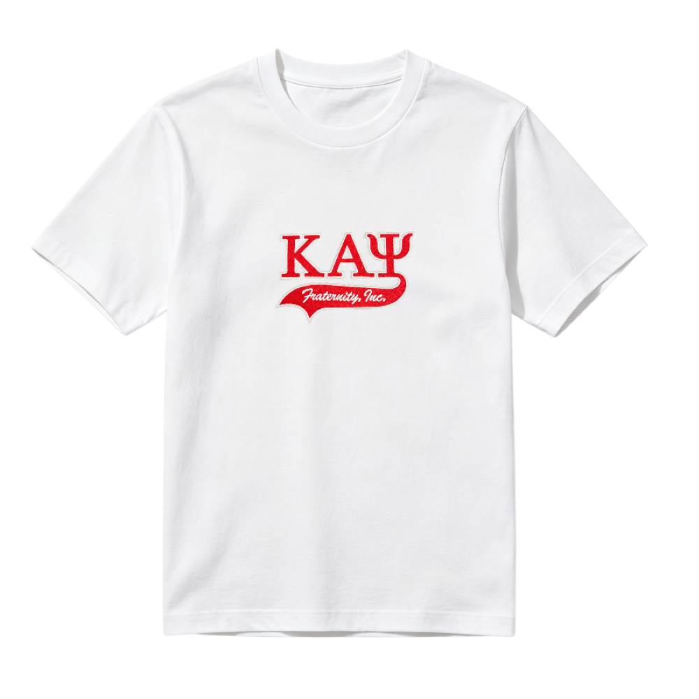 KAY Red Greek Lette Fraternity Themed Iron On Patches