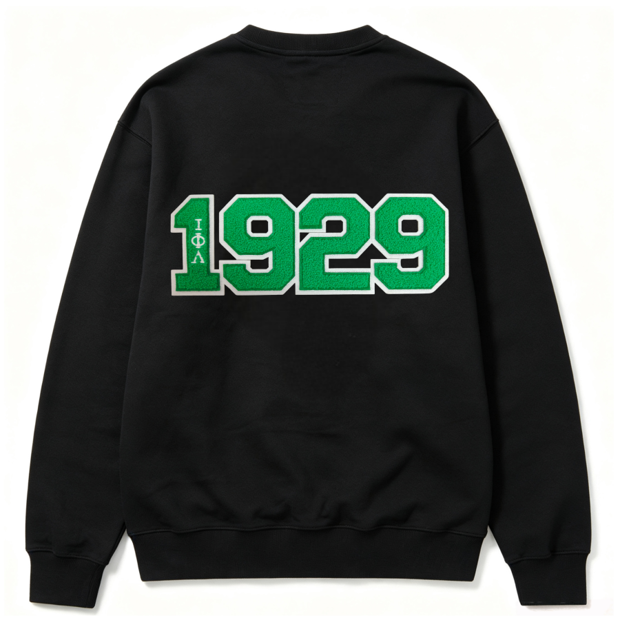 Iota Phi Lambda Sorority Green Chenille Patches Set