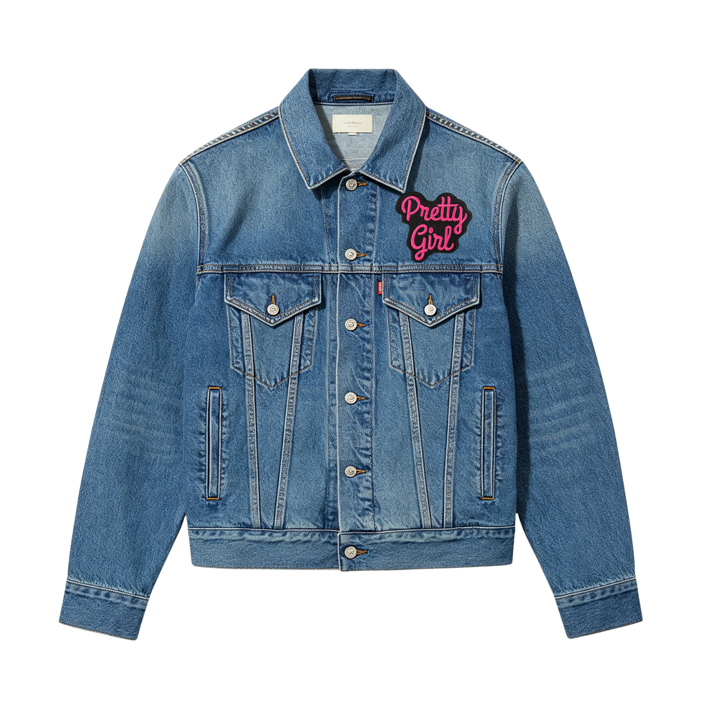 Hot Pink/Black Trendy Letter Embroidery Iron-on Patches Various Inspirational Slogan & Letters
