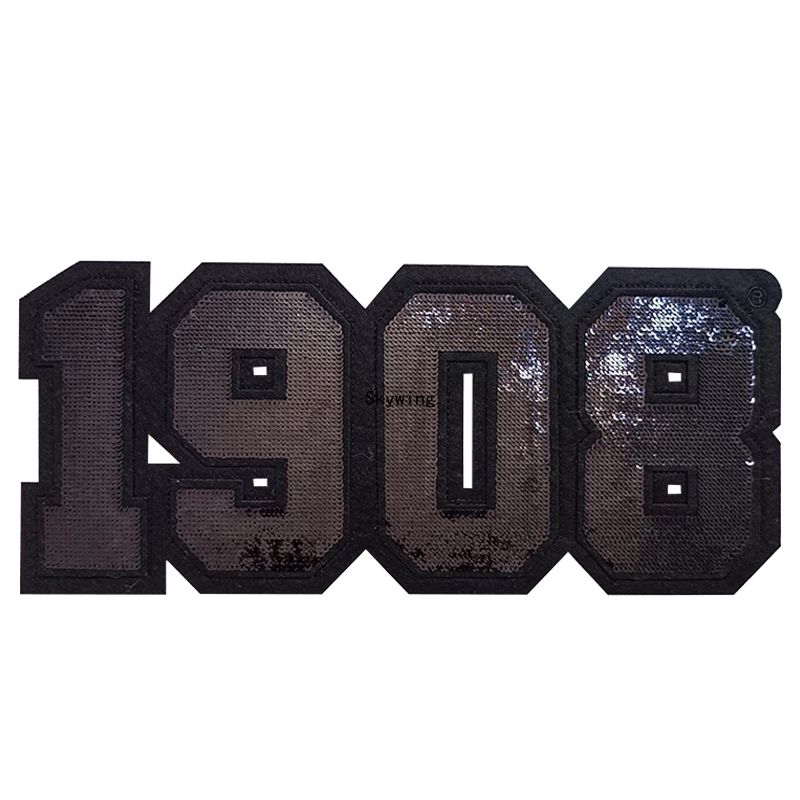 AKA Sorority 1908 Greek Sequin Embroidery Iron On Patch