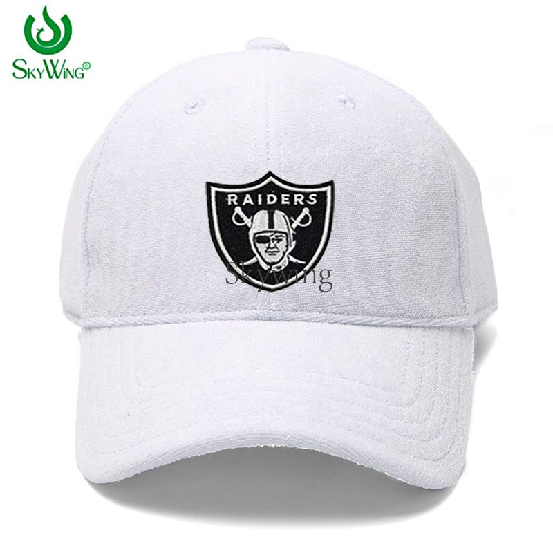 Black Raider Shield Embroidered NFL Team Logo Sports Badges