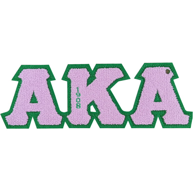 AKA Sorority Pearl Ivy Leaf Shield Chenille Patch Sweatshirts