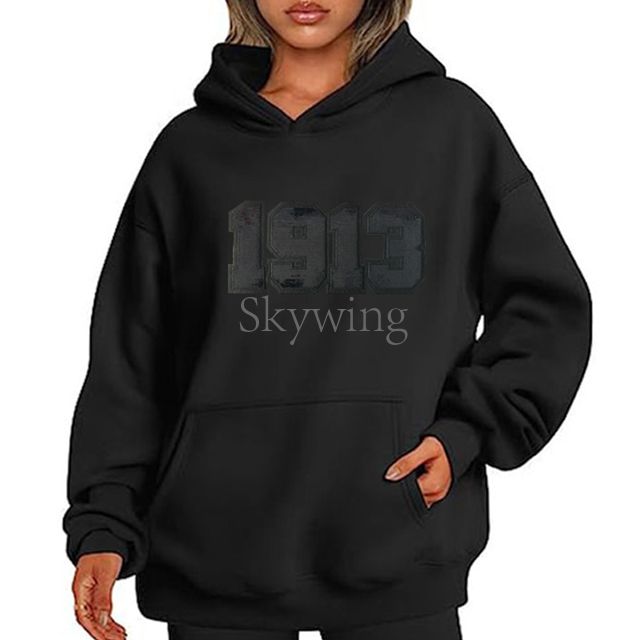 All Black Sequin Sorority Numbers Iron on Patch