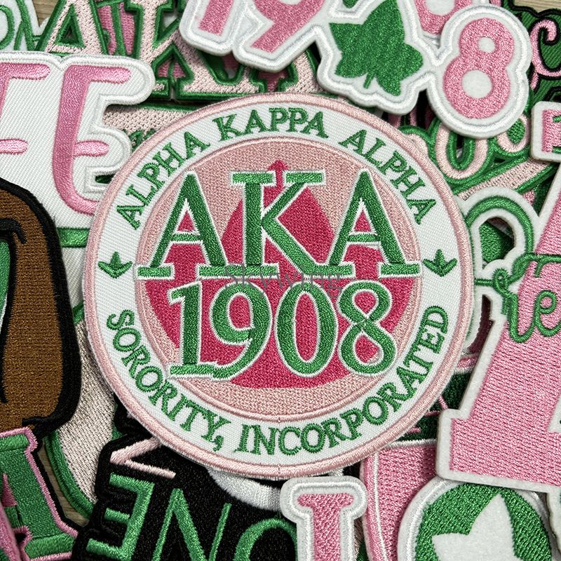 Small Size Sorority AKA Ivy Pearl Embroidery Design Patches