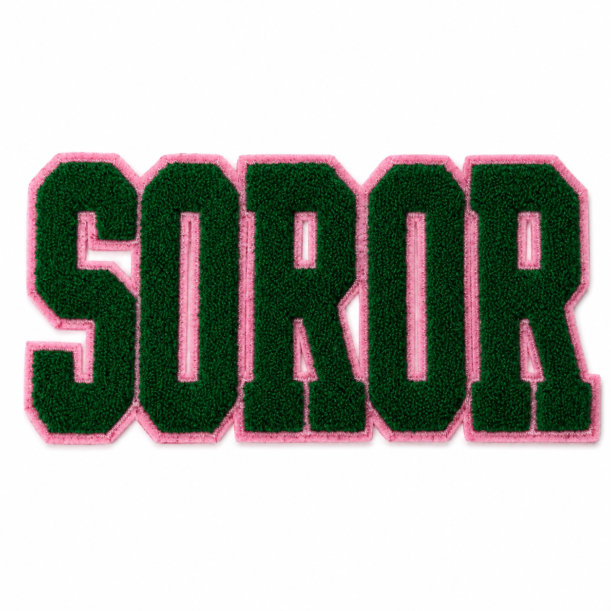 SOROR Chenille Letter Iron on Patch