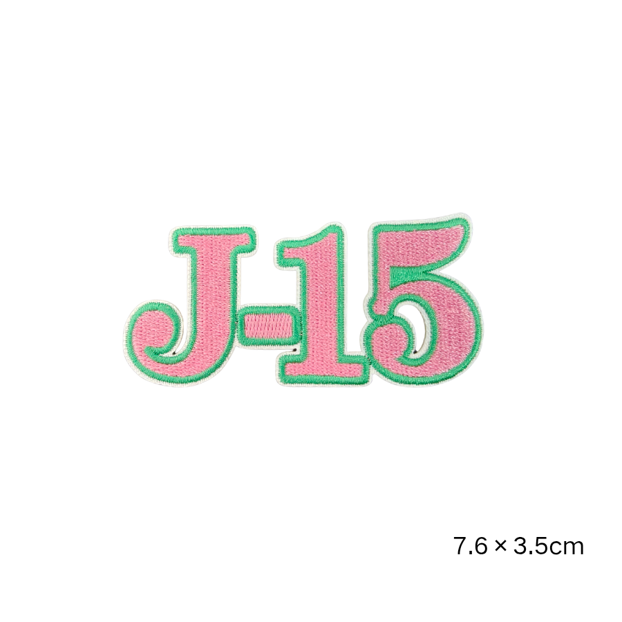 AKA Sorority Pink Green Embroidered Patches