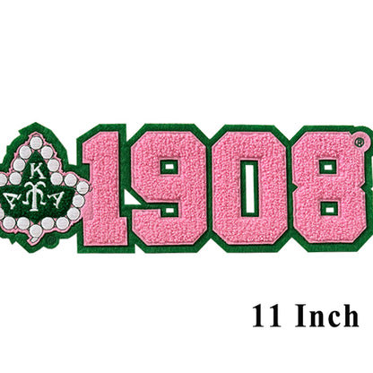 AKA Sorority 1908 Ivy Chenille Iron on Patches