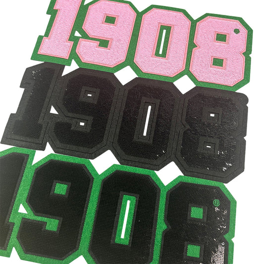 1908 Ivy Sorority Sequined Embroiered Iron on Patches