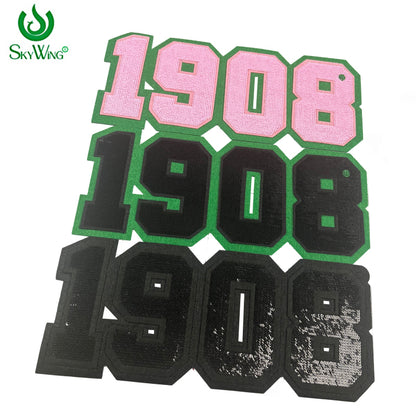 1908 Ivy Sorority Sequined Embroiered Iron on Patches