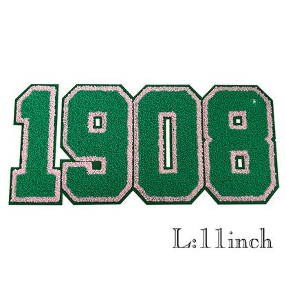 AKA Sorority 1908 Ivy Chenille Iron on Patches