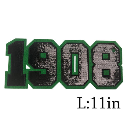 1908 Ivy Sorority Sequined Embroiered Iron on Patches