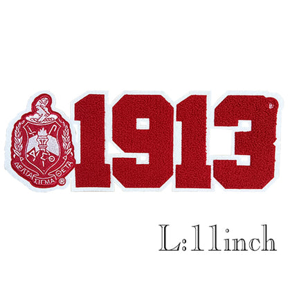 Delta Sorority Number 1913 Iron on Patches