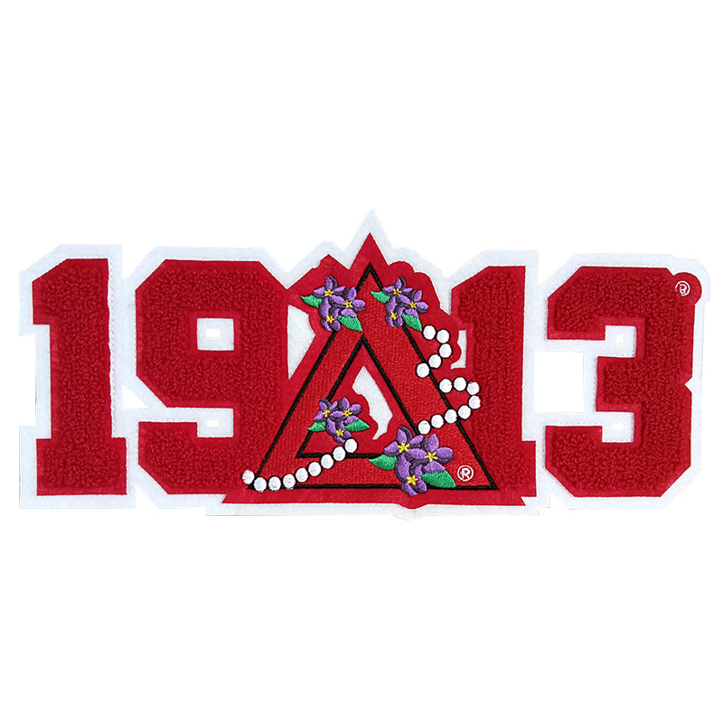 Delta Sorority Number 1913 Iron on Patches