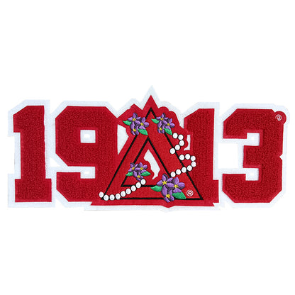Delta Sorority Number 1913 Iron on Patches