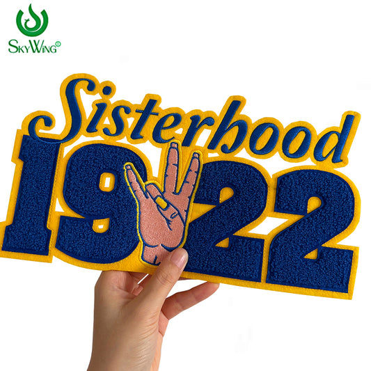 11'' Chenille SGRho 1922 Sisterhood Patch for Jacket