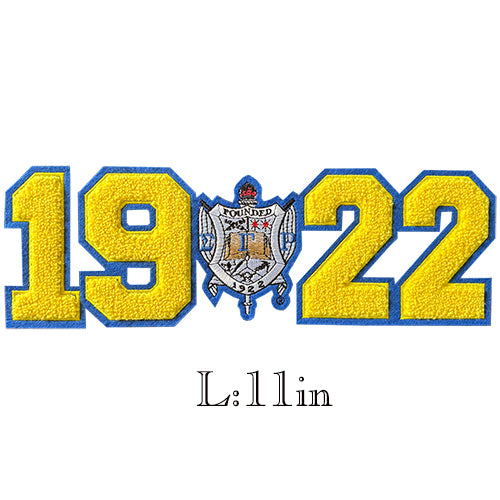 SGRho 1922 "I am Rhoyalty"Chenille Iron on Patch