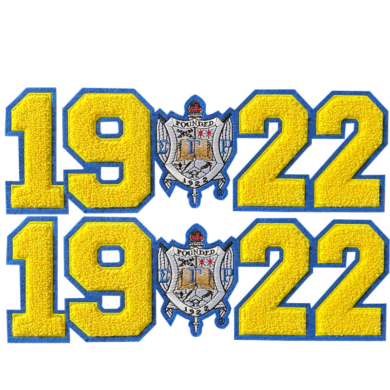 SGRho 1922 "I am Rhoyalty"Chenille Iron on Patch