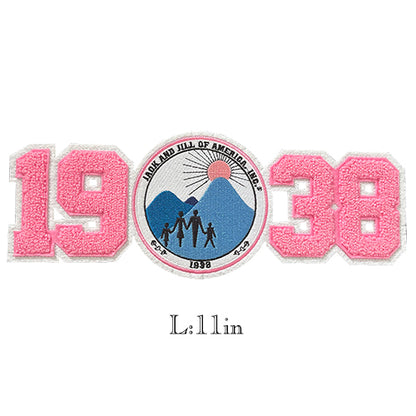 Chenille Jack And Jill Of American Since 1938 Iron on Patch