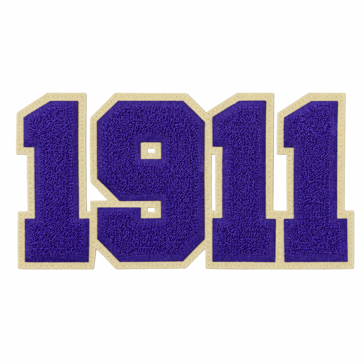 Purple & Old Gold Fraternity Omega Psi Phi Chenille Embroidery Patch