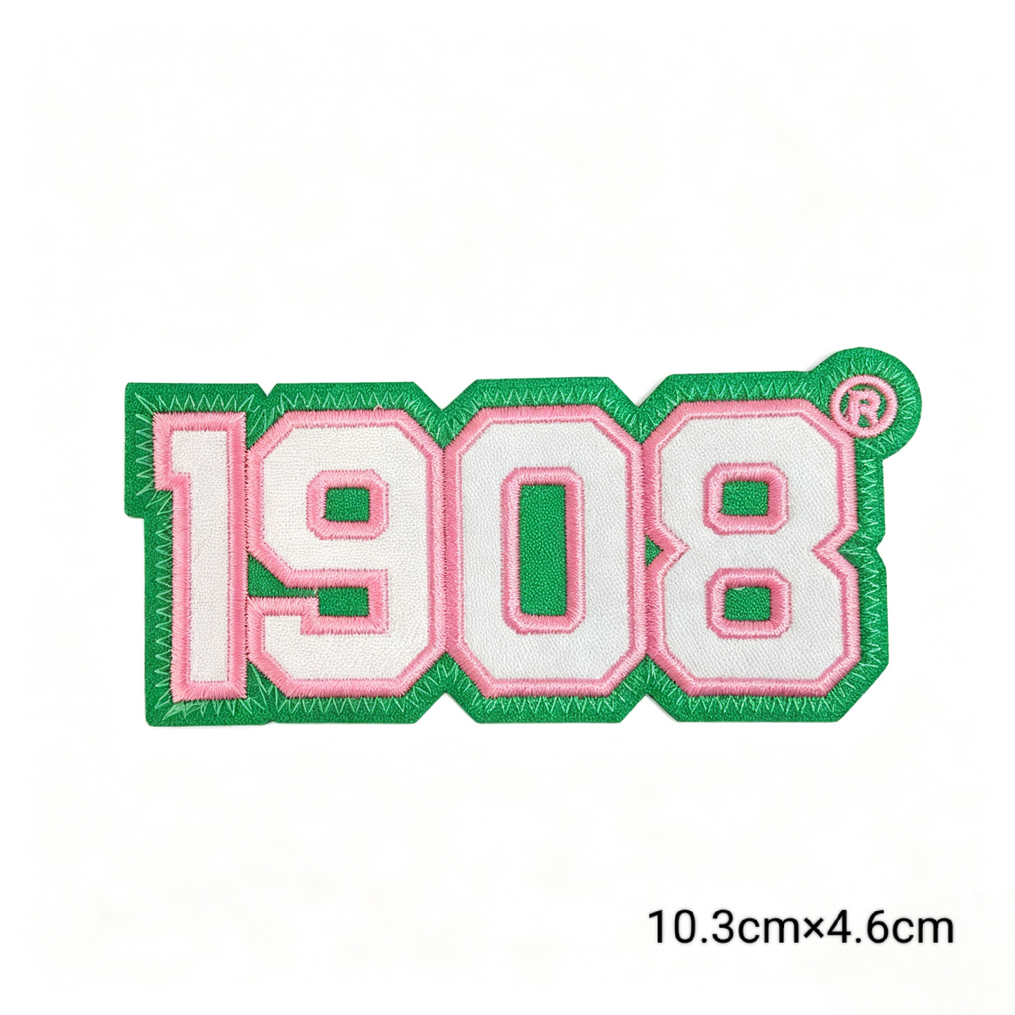 Wholesale Pink Green 1908 AKA Sorority Embroidered Patches