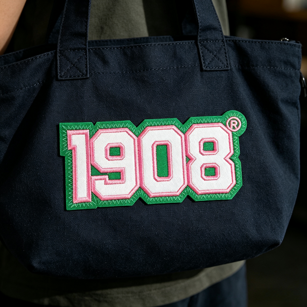 Wholesale Pink Green 1908 AKA Sorority Embroidered Patches