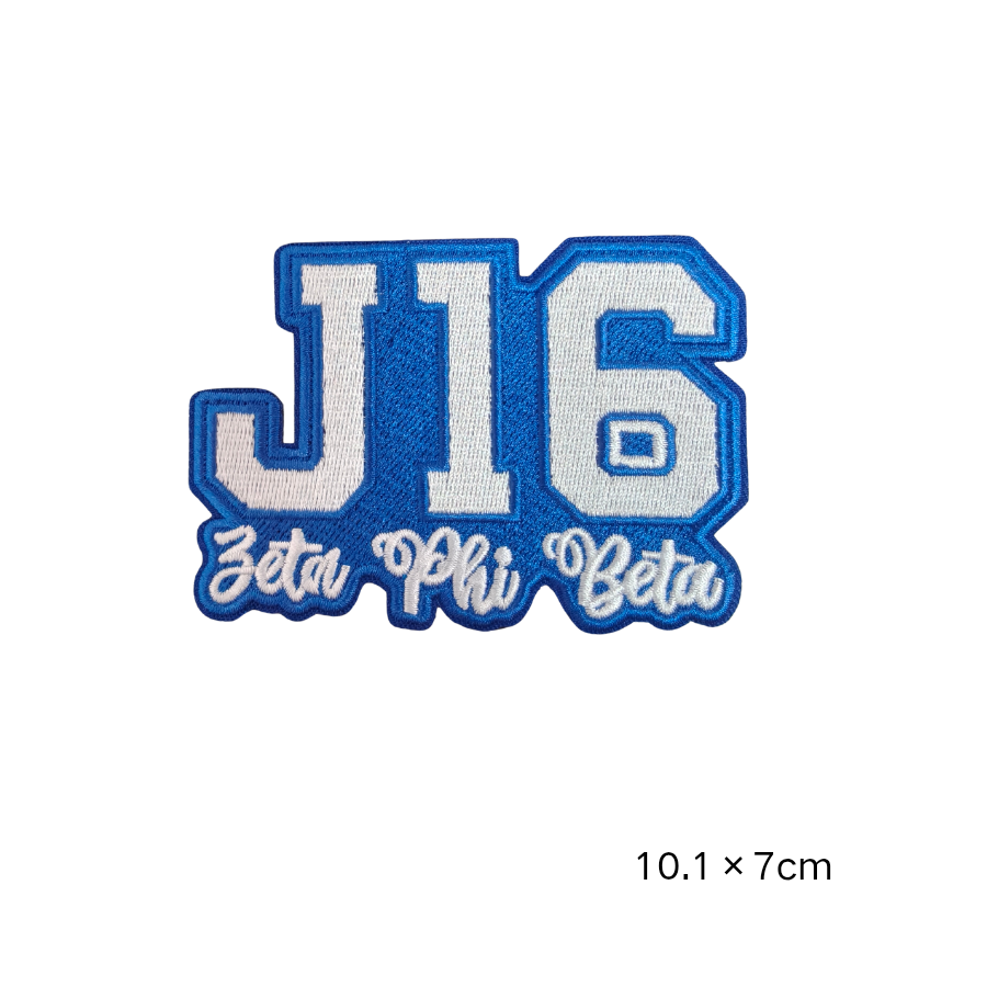 9Pcs Zeta Phi Beta Themed Embroidery Patches