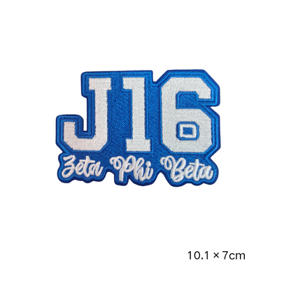 9Pcs Zeta Phi Beta Themed Embroidery Patches