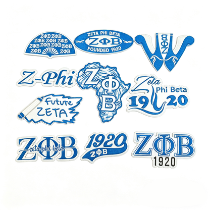 Zeta Phi Beta 1920 Embroidered Patches Set