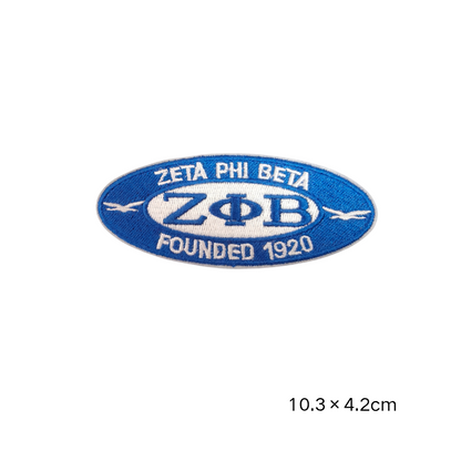 Zeta Phi Beta 1920 Embroidered Patches Set