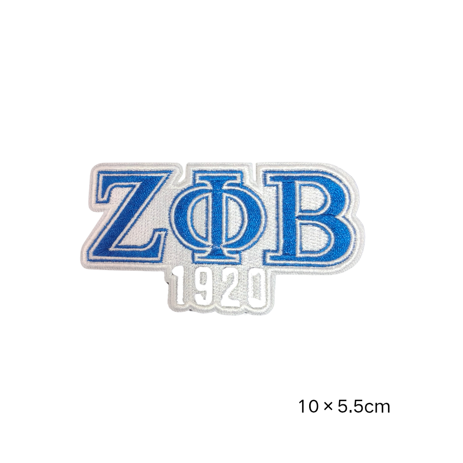Zeta Phi Beta 1920 Embroidered Patches Set
