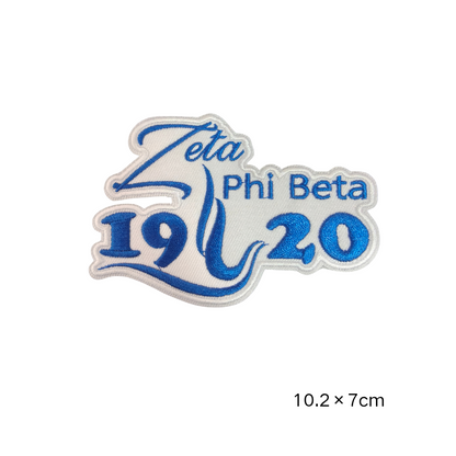 Zeta Phi Beta 1920 Embroidered Patches Set