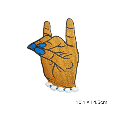 Zeta Phi Beta ZPB Hand Sign Embroidered Iron On Patches