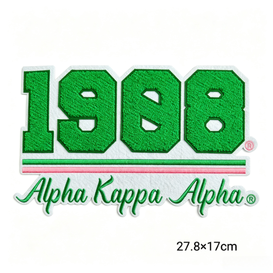 AKA 1908 Chenille Iron On Patches