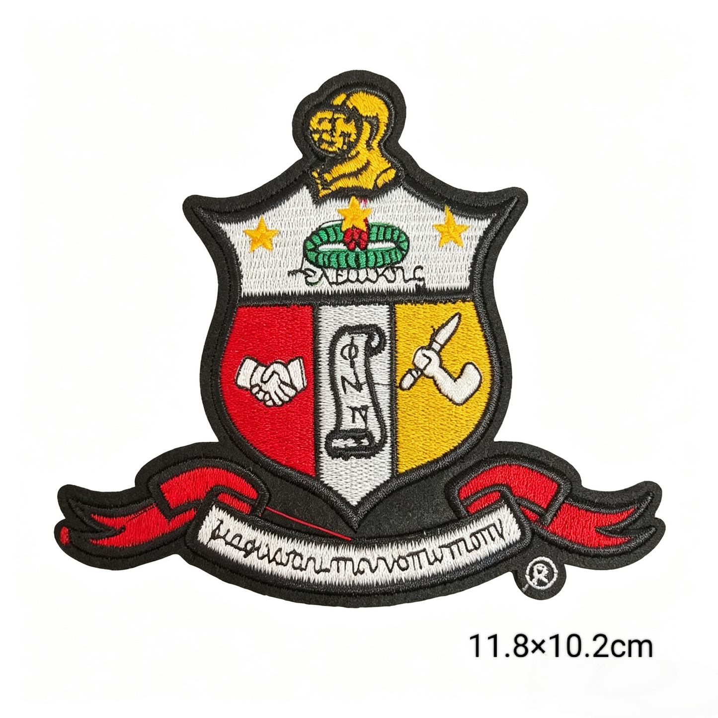 Fraternity Shield Embroidered Patches Set