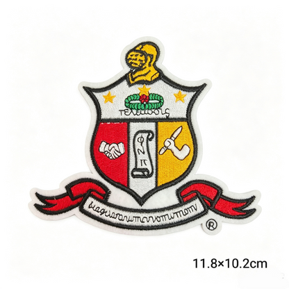 Fraternity Shield Embroidered Patches Set