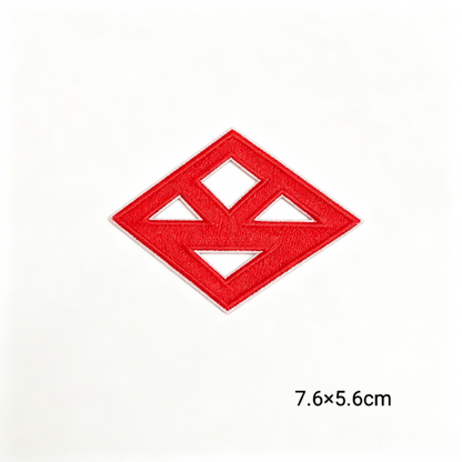 KAY Red Greek Lette Fraternity Themed Iron On Patches