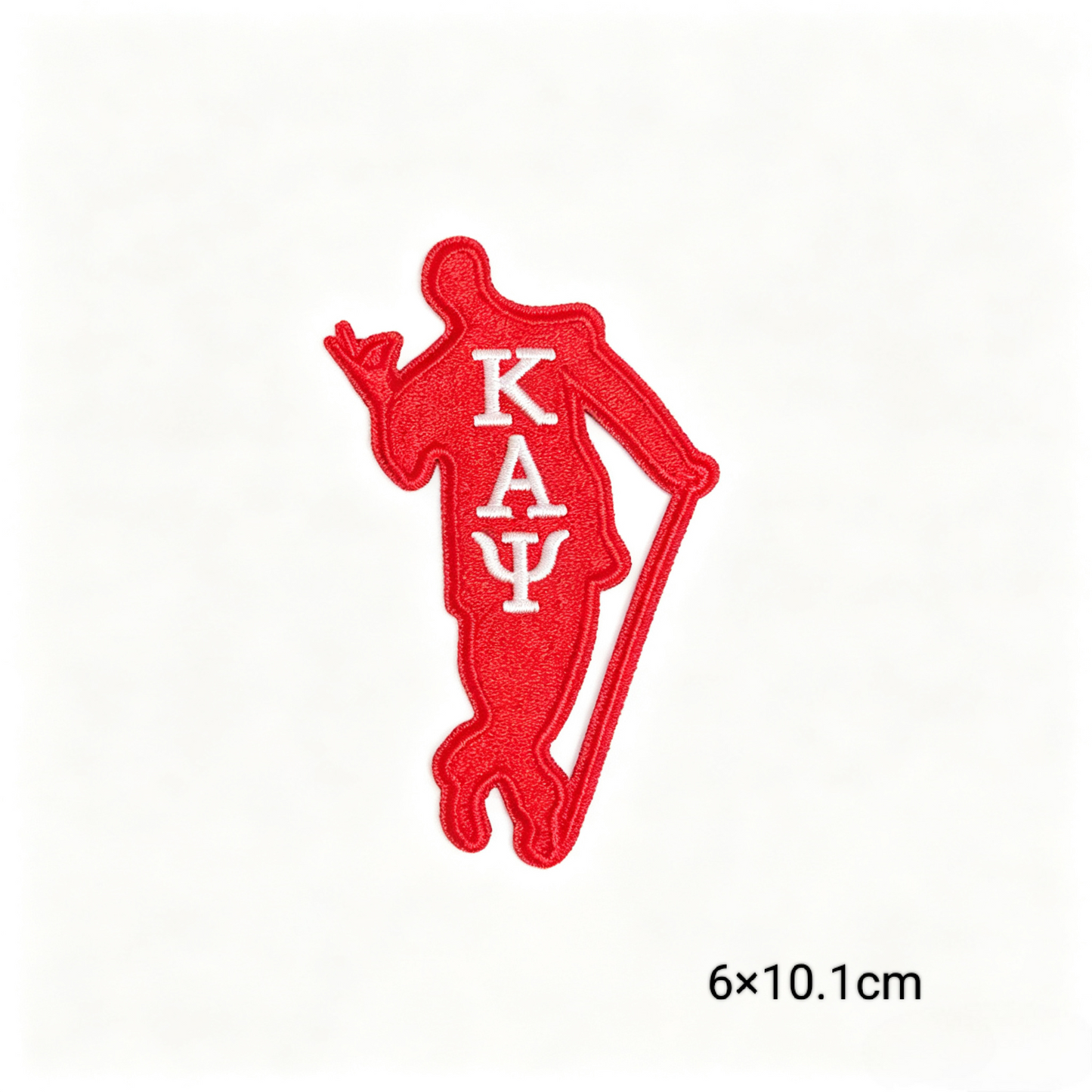 KAY Red Greek Lette Fraternity Themed Iron On Patches