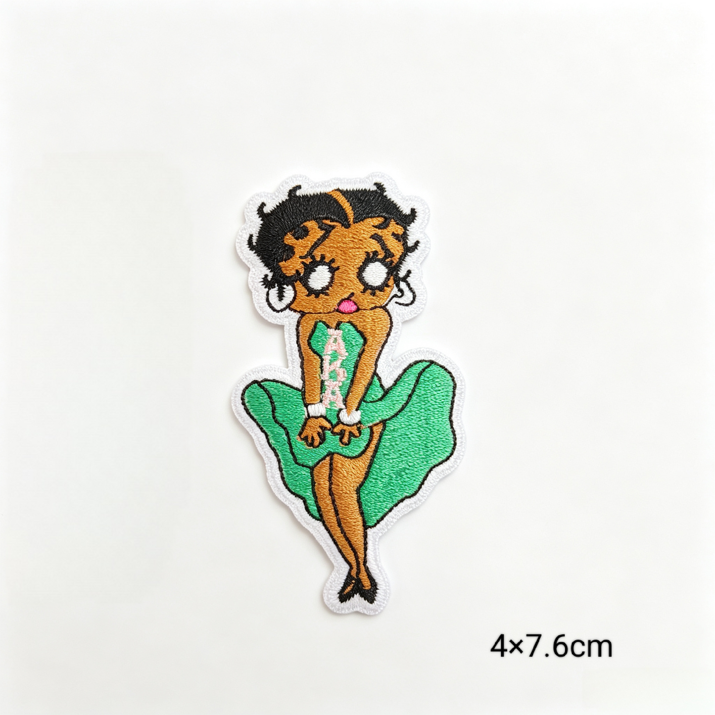 AKA Sorority 1908 Embroidered Iron On Patches Set