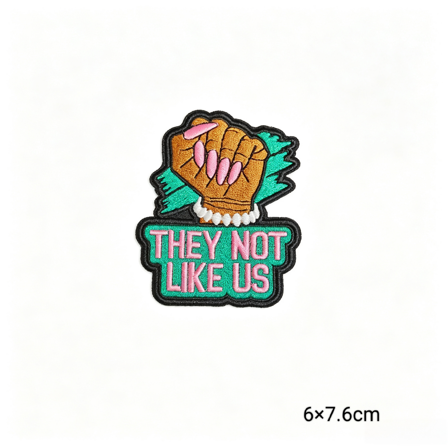 AKA Sorority 1908 Embroidered Iron On Patches Set