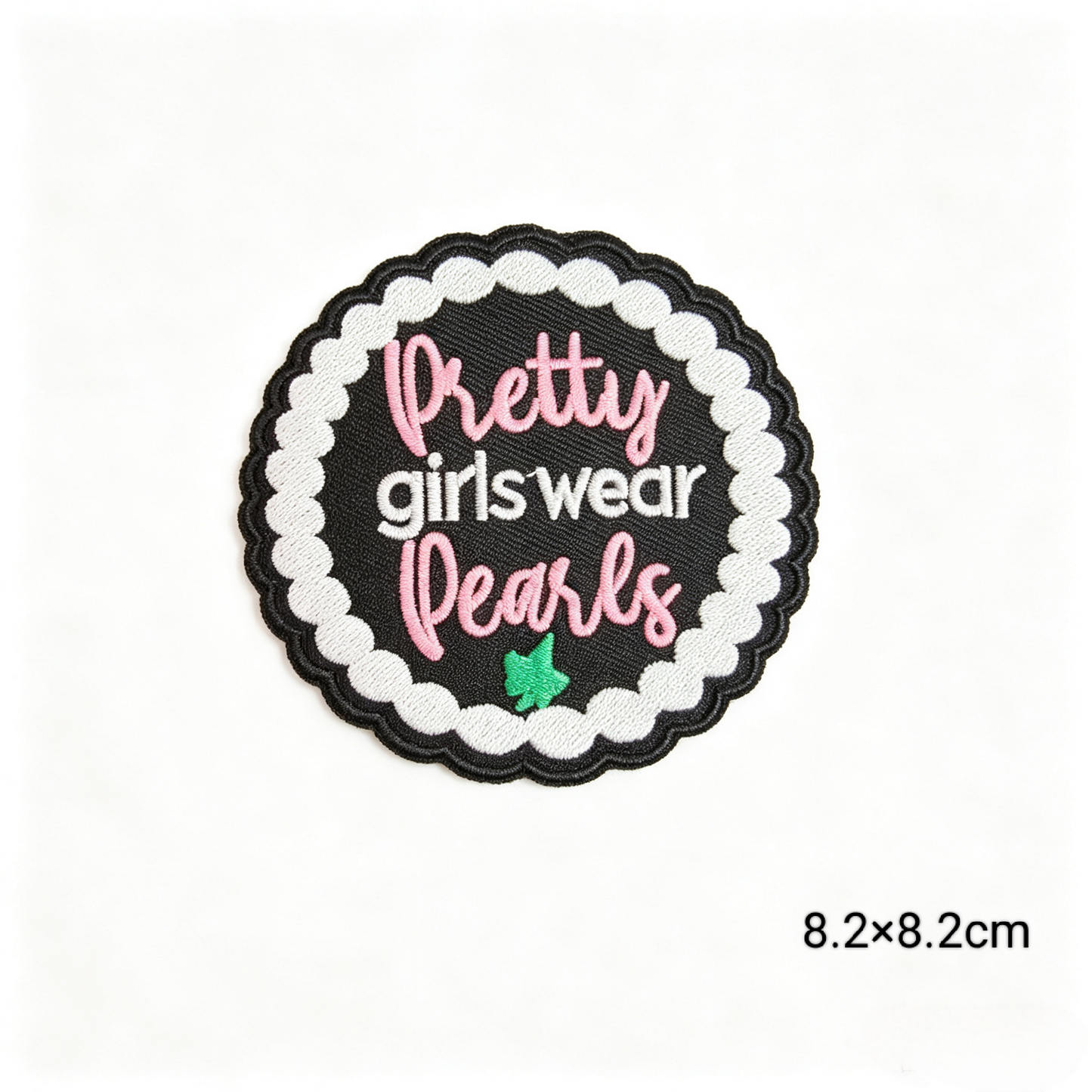 AKA 1908 Sorority Round Embroidered Patches Set