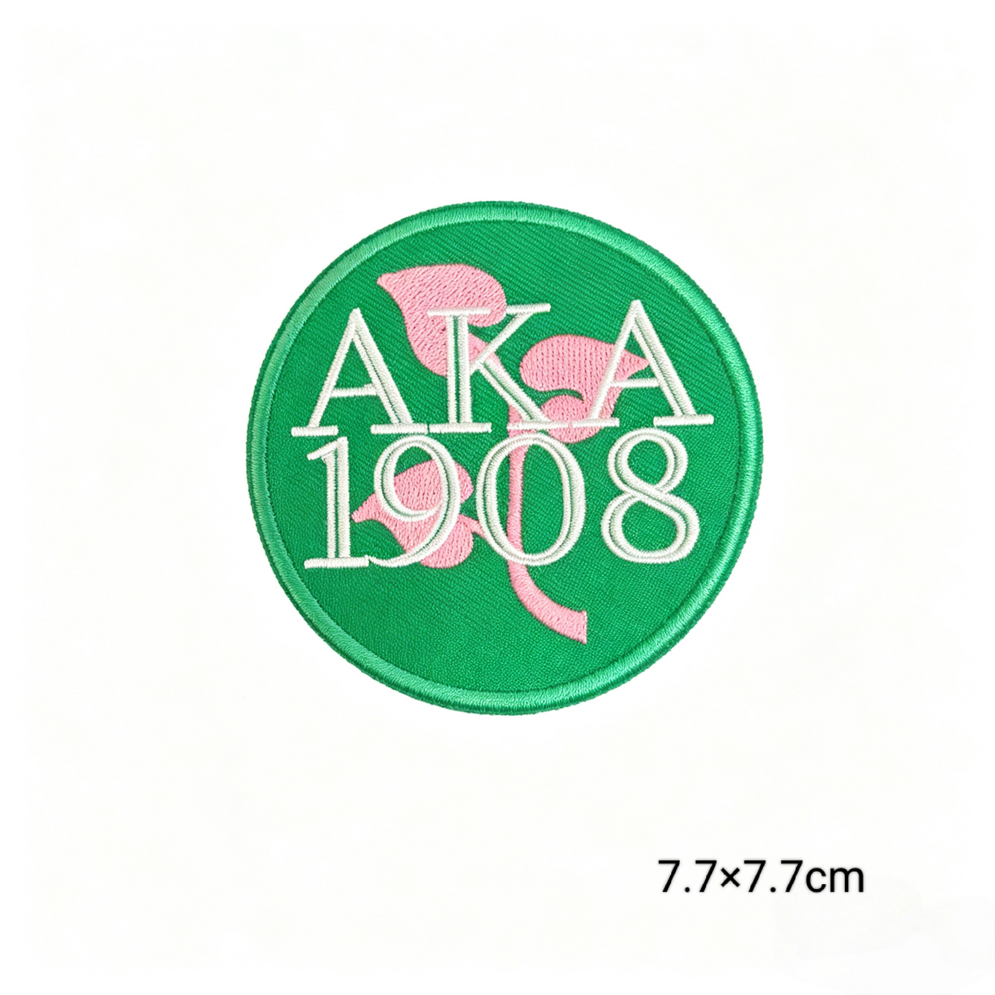 AKA 1908 Sorority Round Embroidered Patches Set