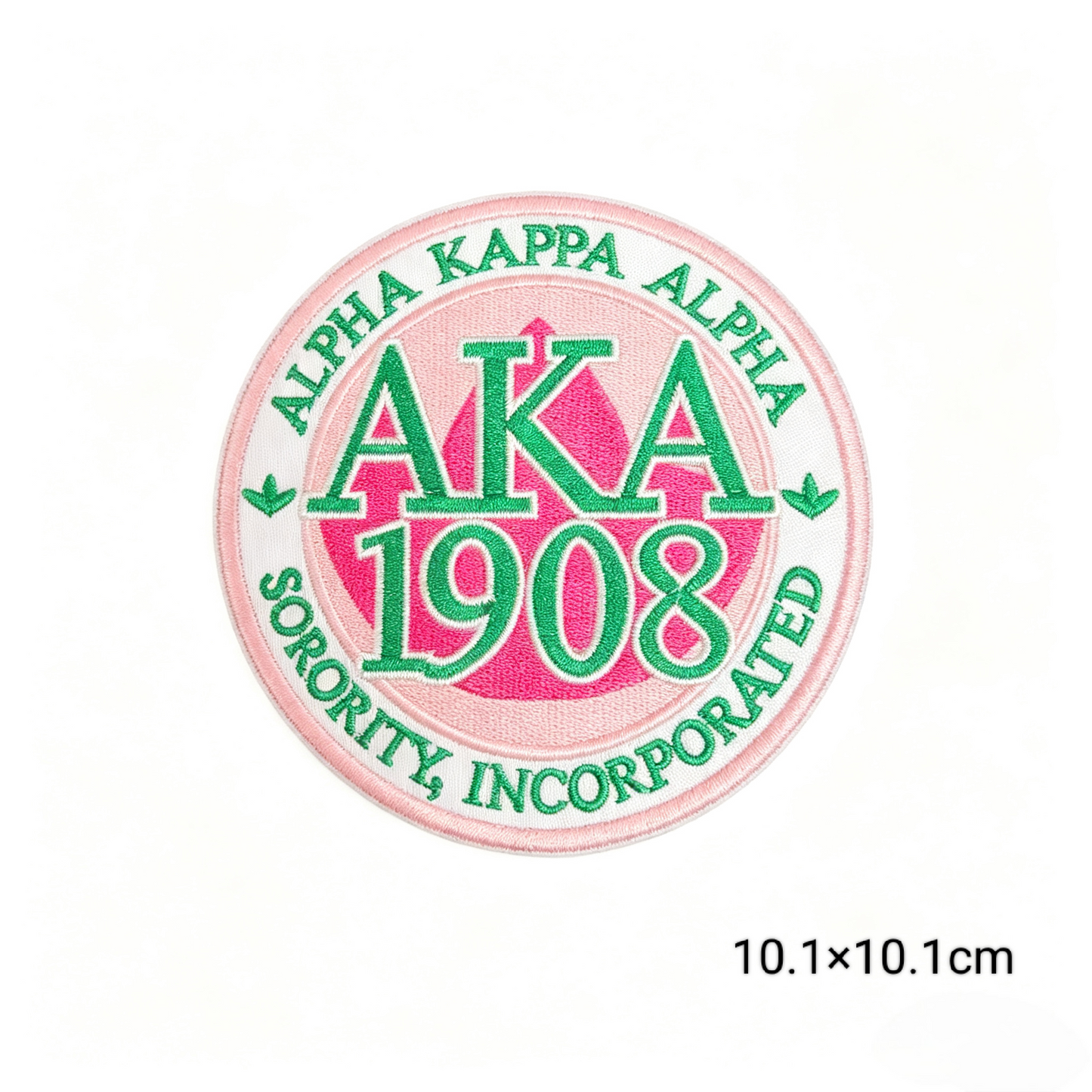 AKA 1908 Sorority Round Embroidered Patches Set