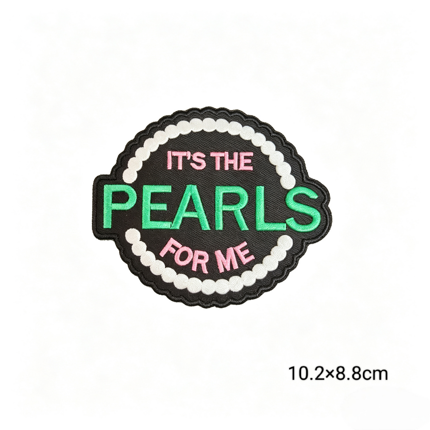 AKA 1908 Sorority Round Embroidered Patches Set