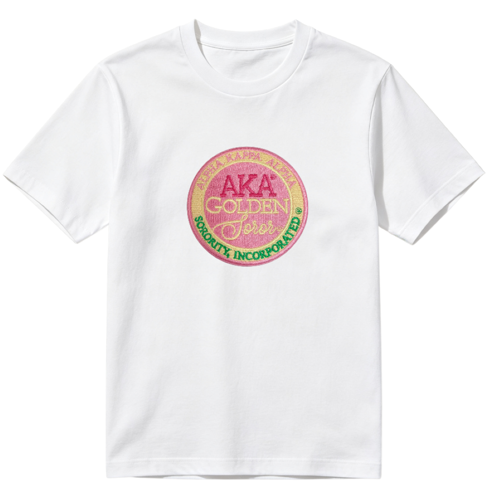 AKA 1908 Sorority Round Embroidered Patches Set