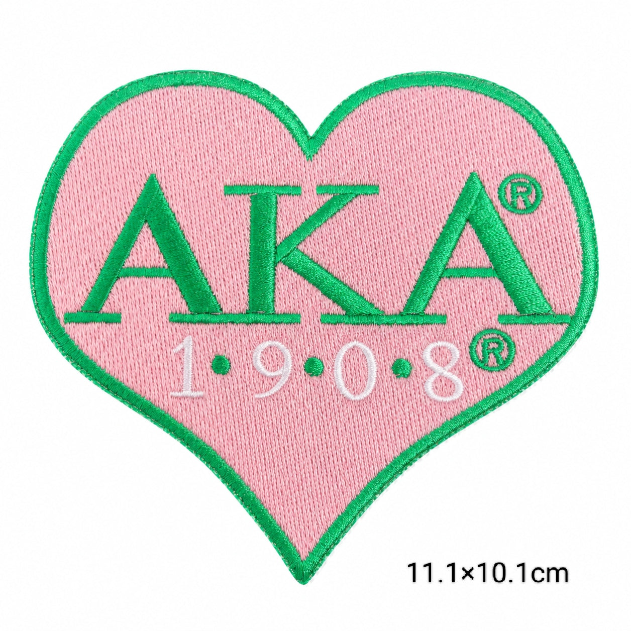 AKA 1908 & HBCU Love Heart Betty Boop Crest Iron On Patches