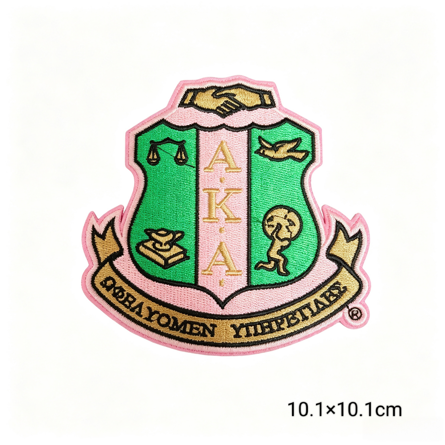AKA 1908 & HBCU Love Heart Betty Boop Crest Iron On Patches