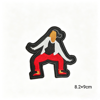 Delta Sigma Theta 1913 Sorority Red Black Humanoid pattern Iron On Patches