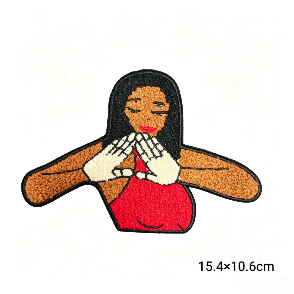 Delta Sigma Theta 1913 Sorority Red Black Humanoid pattern Iron On Patches