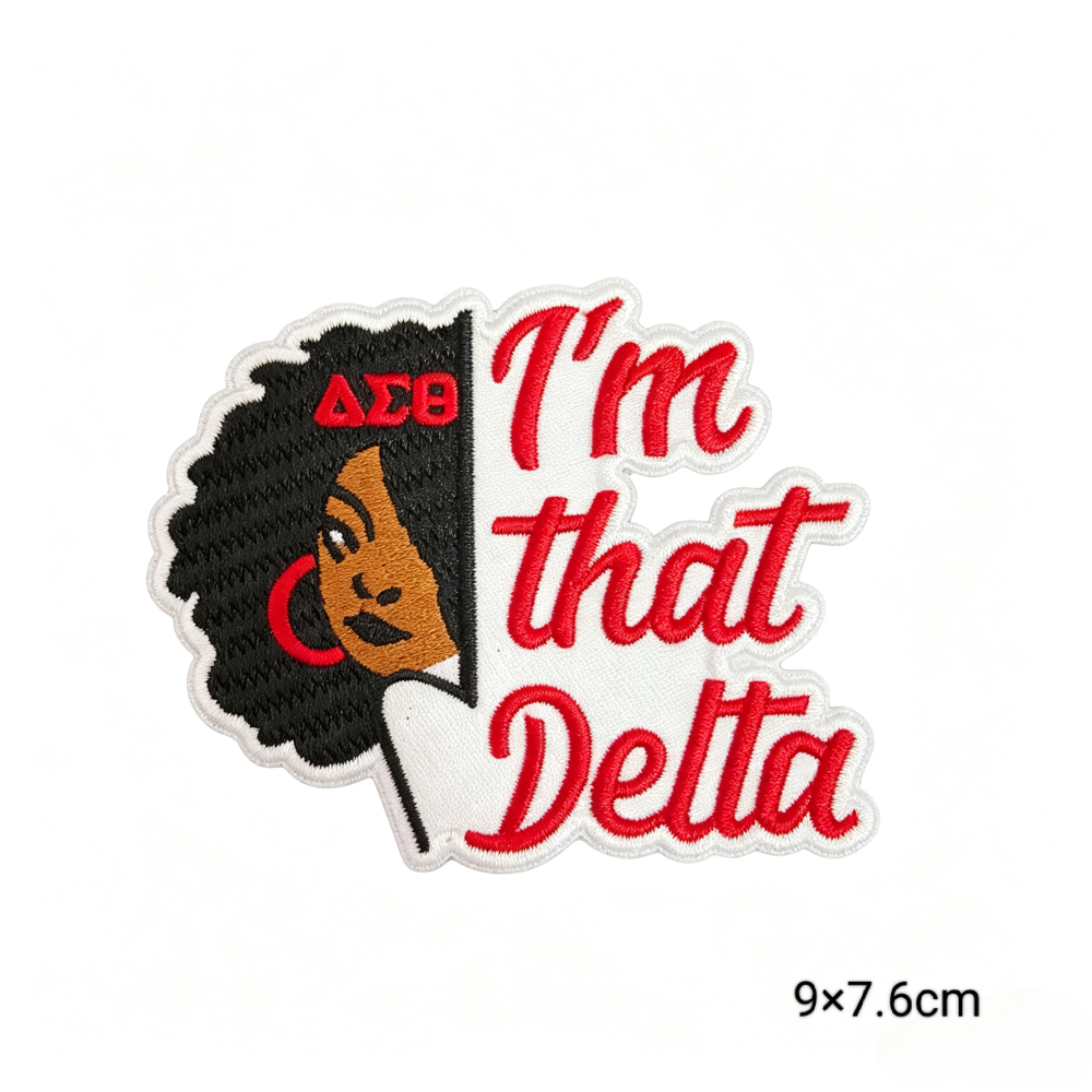 Delta Sigma Theta Sorority Iron On Patches