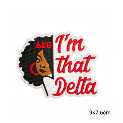 Delta Sigma Theta Sorority Iron On Patches